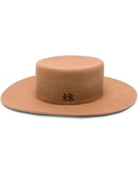 Ruslan Baginskiy - Wool Felt Canotier Hat - Lyst