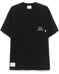 WTAPS - Slogan-Embroidered T-Shirt - Lyst