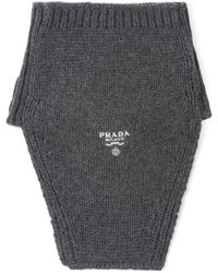 Prada - Slate Cashmere Neckwarmer - Lyst