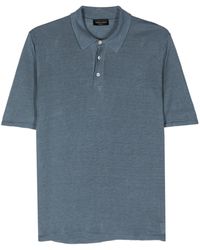 Roberto Collina - Short-sleeve Linen Polo Shirt - Lyst