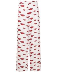 Amir Slama - Lips-Motif Straight Trousers - Lyst
