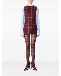 Thom Browne - Windowpane Hunting Tweed Mini-Jurk - Lyst