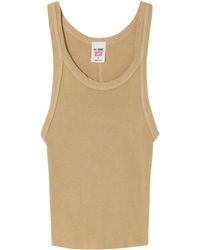 RE/DONE - Ribbed-Knit Tank Top - Lyst