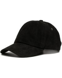 Paul Smith - Suede Leather Baseball Cap - Lyst