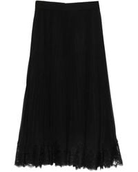 Zimmermann - Pleated Lace Skirt - Lyst