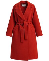 Essentiel Antwerp - Belted Notched-Lapels Coat - Lyst