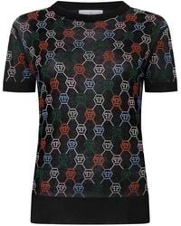Philipp Plein - Monogram Knit T-Shirt - Lyst
