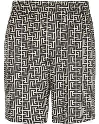 Balmain - Monogram Shorts - Lyst