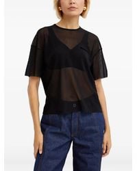 Jean Paul Gaultier - Short-Sleeves Tulle T-Shirt - Lyst