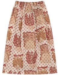 Comme des Garçons - Printed Midi Skirt - Lyst