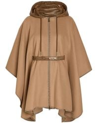 Moncler - Belted Hooded Cape - Lyst