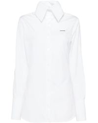 we11done - High-Neck Collar Shirt - Lyst