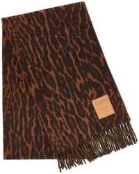 Ganni - Foulard Imprimé Léopard - Lyst