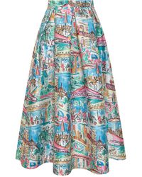 ALESSANDRO ENRIQUEZ - Graphic-print Skirt - Lyst