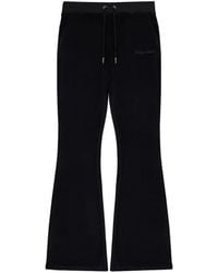 Sporty & Rich - Krystal Logo-Embellished Track Pants - Lyst