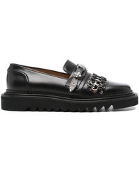 Toga Virilis - Stud-embellished Leather Loafers - Lyst
