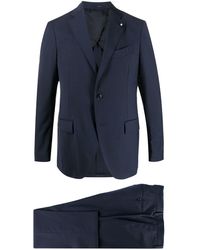 Lardini Fitted Two-piece Suit - Blue