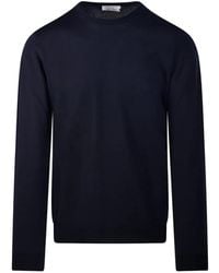 Roberto Collina - Crew-Neck Ribbed-Trim Sweater - Lyst