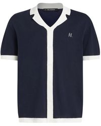 KARL LAGERFELD - Buttoned Resort Polo Shirt - Lyst
