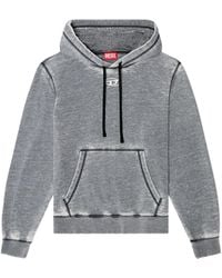 DIESEL - Felpa Con Cappuccio S-Ginn - Lyst