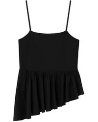 GIMAGUAS - Joan Asymmetric Ruffled Top - Lyst