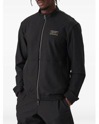 EA7 - Logo-Patch Zip Sweatshirt - Lyst