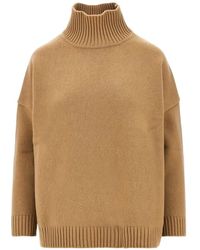 Weekend by Maxmara - High-Neck Virgin-Wool Sweater - Lyst