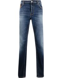 Roberto Cavalli - Whiskered Patch-detail Slim Jeans - Lyst