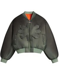 LOSTSHDWS - Logo-Detail Reversible Bomber Jacket - Lyst