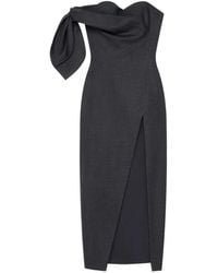 Givenchy - Knot-Detail Strapless Midi Dress - Lyst