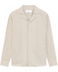 Lardini - Check-Pattern Cotton Shirt - Lyst