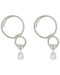 Dolce & Gabbana - Oorbellen Verfraaid Met Stras En Dg-Logo - Lyst