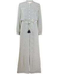 Tory Burch Tassel-detail Striped Jumpsuit - White