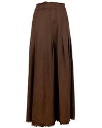 Via Masini 80 - Frayed Skirt - Lyst