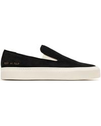 Common Projects - Suede Slip-On Sneakers - Lyst