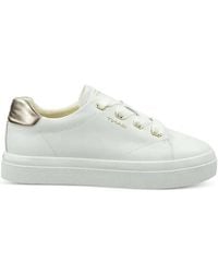 GANT - Avona Metallic-Accents Leather Sneakers - Lyst