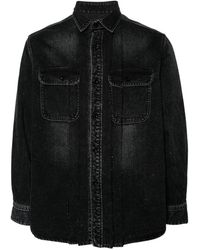 Sacai - Classic-collar Denim Shirt - Lyst