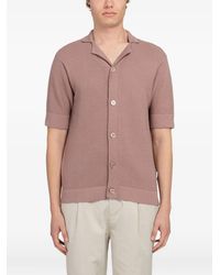 Minimum - Crochet-Knit Short-Sleeve Shirt - Lyst