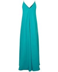 Gianluca Capannolo - V-Neck Spaghetti-Strap Maxi Dress - Lyst