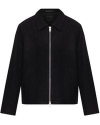 AllSaints - Zip-Front Wool Jacket - Lyst