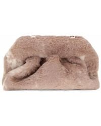 THEMOIRÈ - Medium Bios Faux-Fur Clutch Bag - Lyst