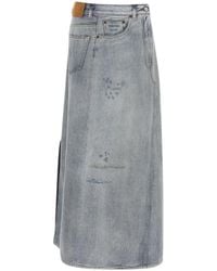 MM6 by Maison Margiela - Asymmetric Maxi Skirt - Lyst