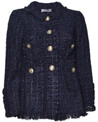 Charlott - Frayed Button Jacket - Lyst