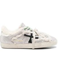 Premiata - Baskets Steven À Bords En Peau Lainée - Lyst