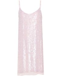 P.A.R.O.S.H. - Gabriel Sequinned Mini Dress - Lyst