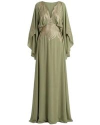 Saiid Kobeisy - Embellished-Upper V-Neck Gown - Lyst