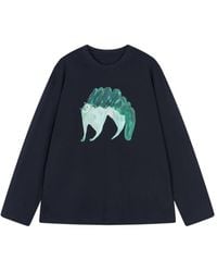 JNBY - Cat-Print Long-Sleeve T-Shirt - Lyst