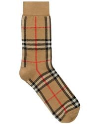 Burberry - Check Cotton-Nylon Blend Socks - Lyst