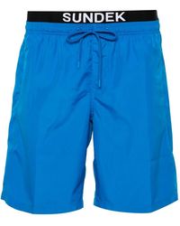 Sundek - Logo-Appliqué Layered Swim Short - Lyst