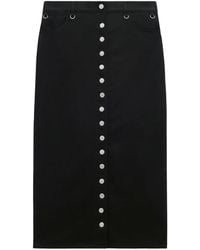 Courreges - Multiflex Denim Midi Skirt - Lyst
